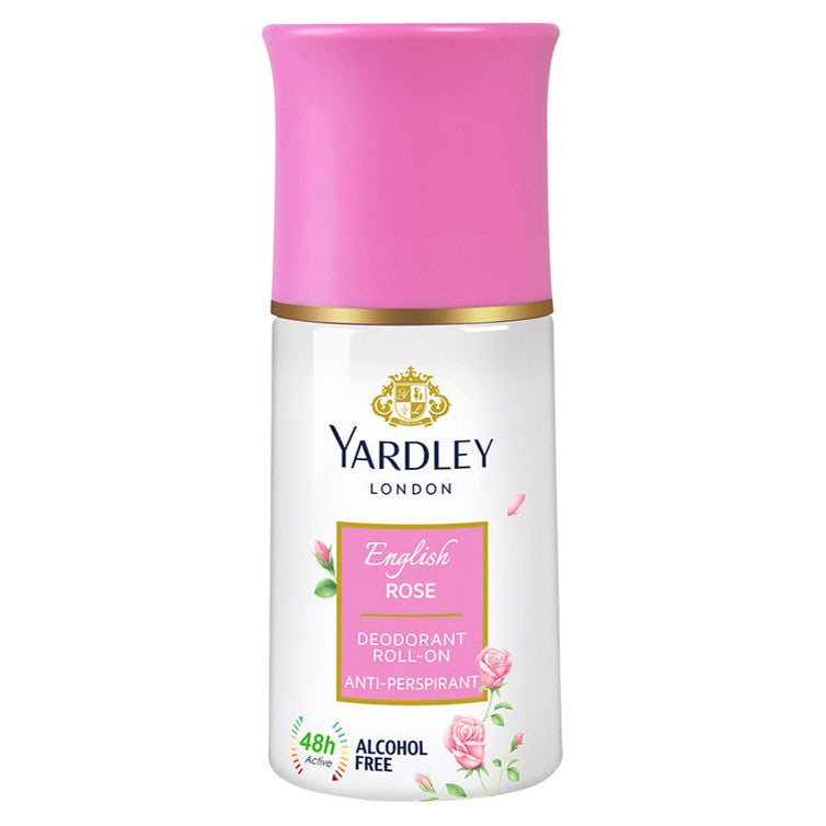 Yardley London English Rose Deodorant Antiperspirant Roll On
