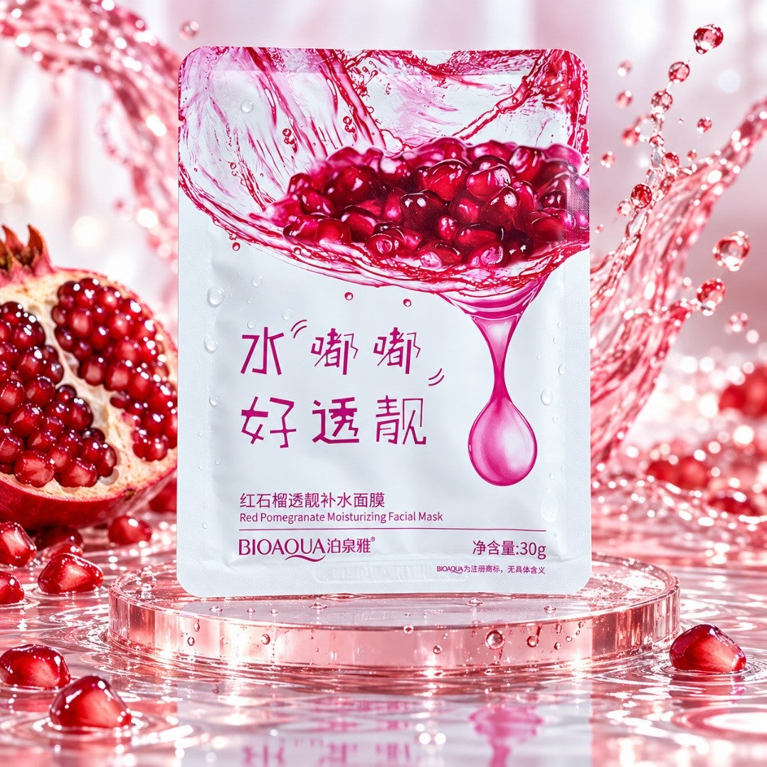 BIOAQUA Red Pomegranate Moisturizing Facial Sheet Mask 30g