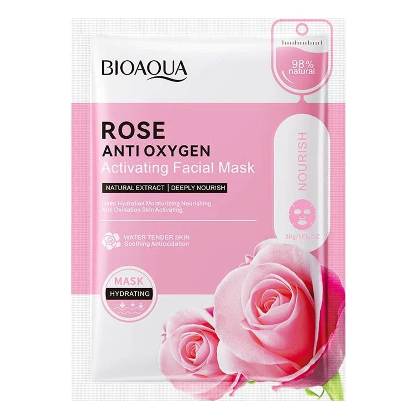 BIOAQUA Rose Anti Oxygen Activating Facial Mask 30g