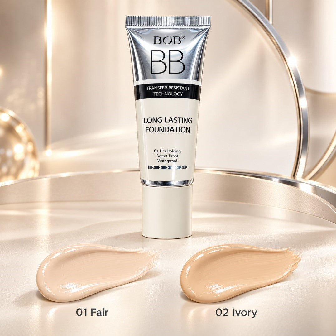 Bob BB Cream Long Lasting Foundation 30g in shades 01 Fair and 02 Ivory