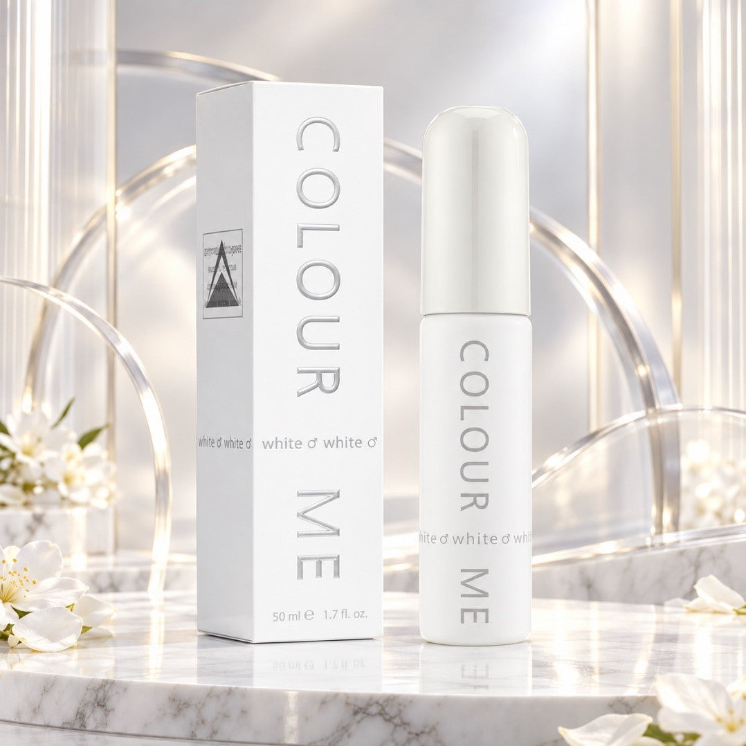 Colour Me White Eau de Parfum for Men 50ml bottle and box