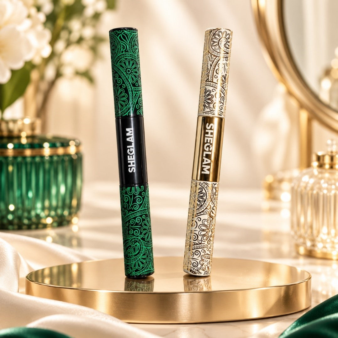 All-in-one volume and length mascara with precision and volume wands