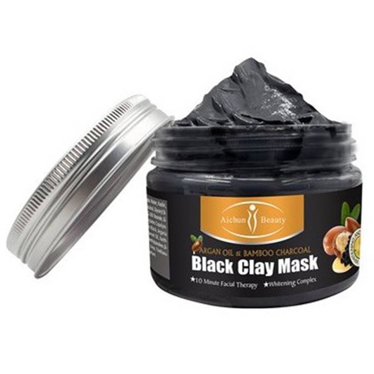 Aichun Beauty Argan Oil & Bamboo Charcoal Black Clay Mask 50g