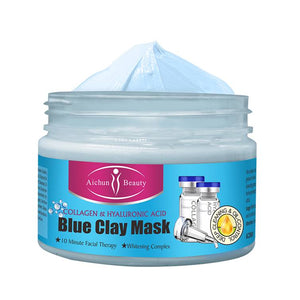 Aichun Beauty Collagen & Hyaluronic Acid Blue Clay Mask 50g