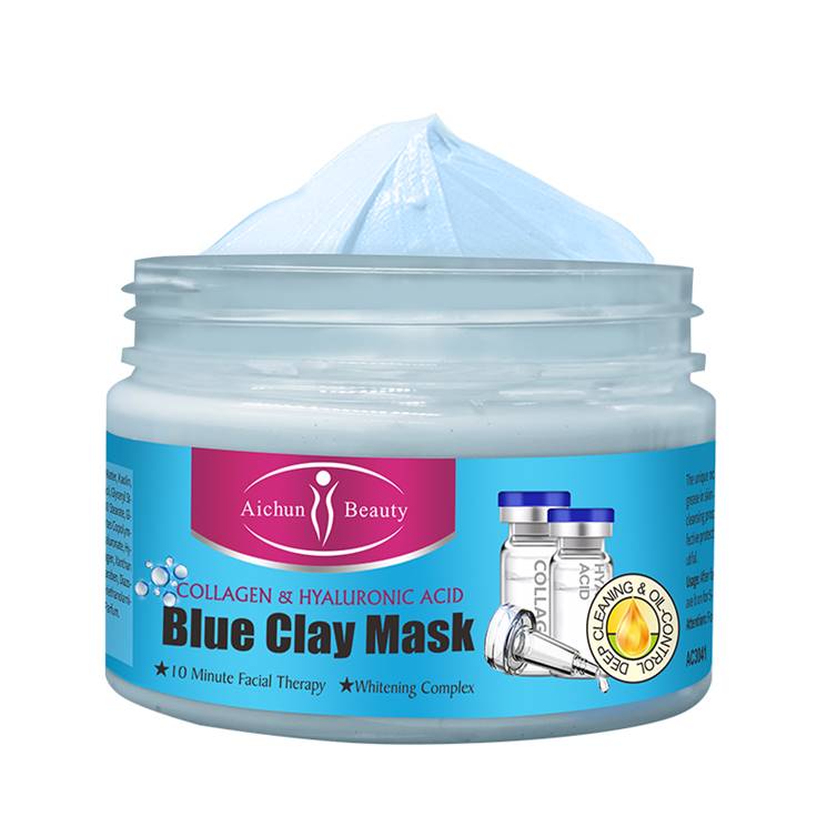 Aichun Beauty Collagen & Hyaluronic Acid Blue Clay Mask 50g