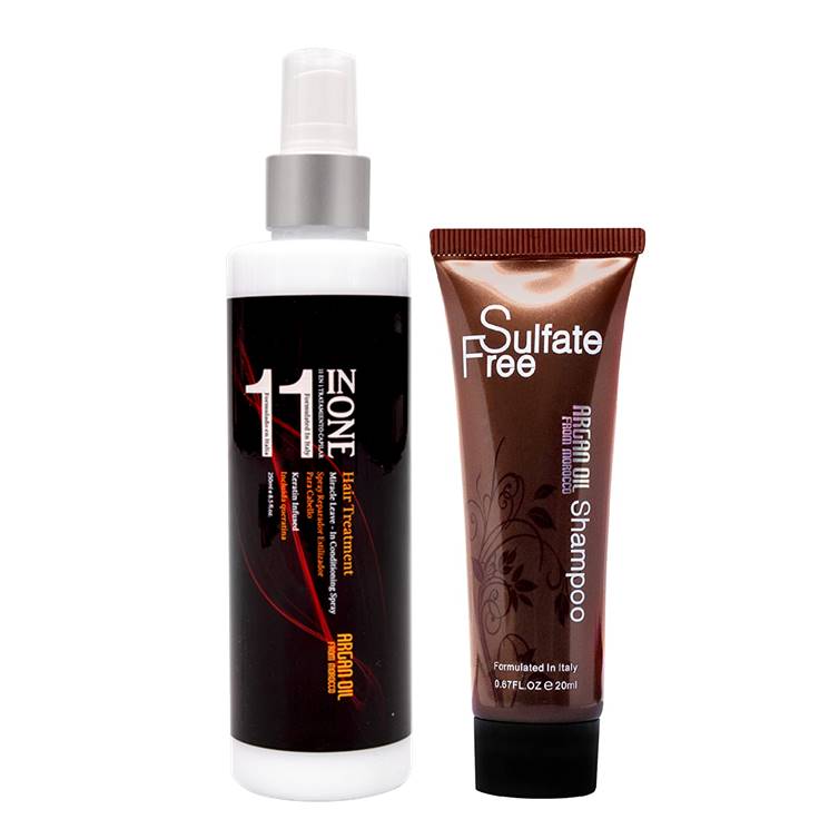 Argan Oil From Morocco 11 In One Treatment Spray 250ml & Sulfate Free Shampoo 20ml