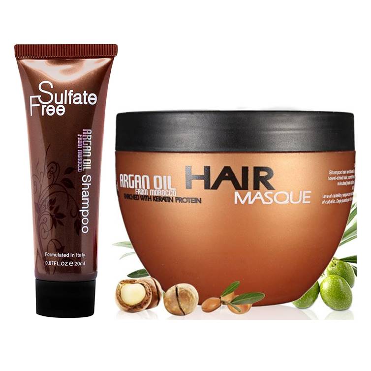 Argan Oil From Morocco Hair Masque 250ml & Sulfate Free Shampoo 20ml