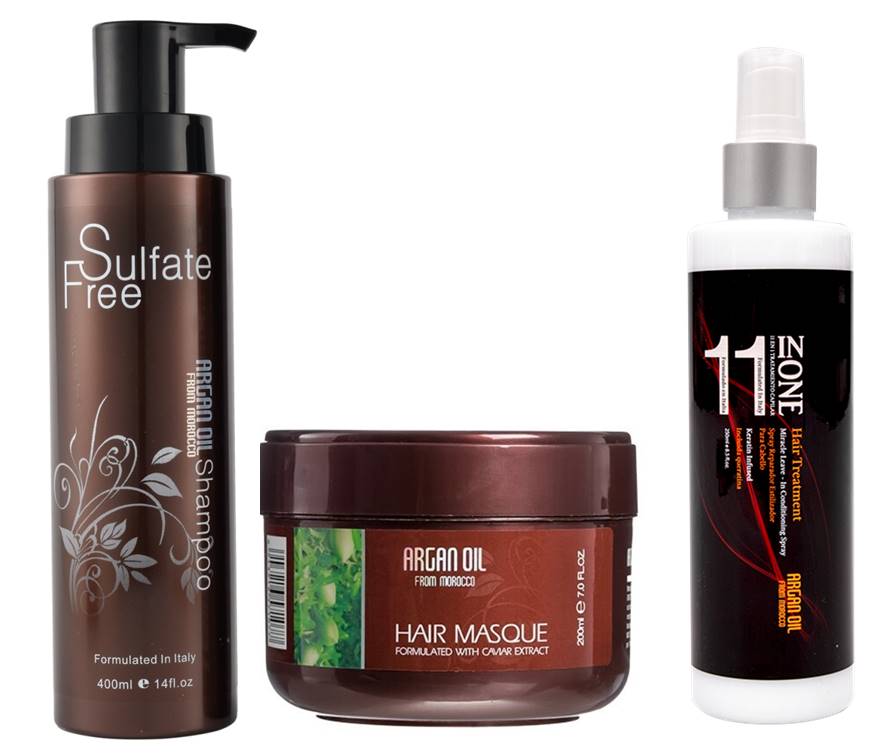 Argan Oil Sulfate Free Hydrate & Repair Keratin Kit