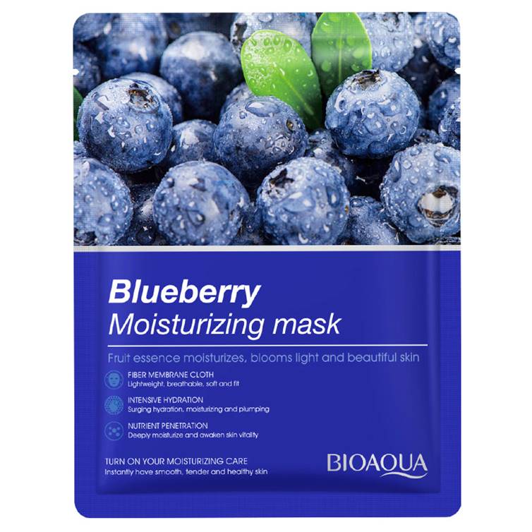 BIOAQUA Blueberry Moisturizing Mask 25g with fruit essence