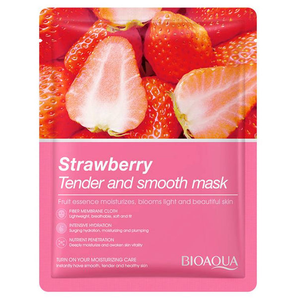 Bioaqua Strawberry Tender And Smooth Sheet Mask - 25G