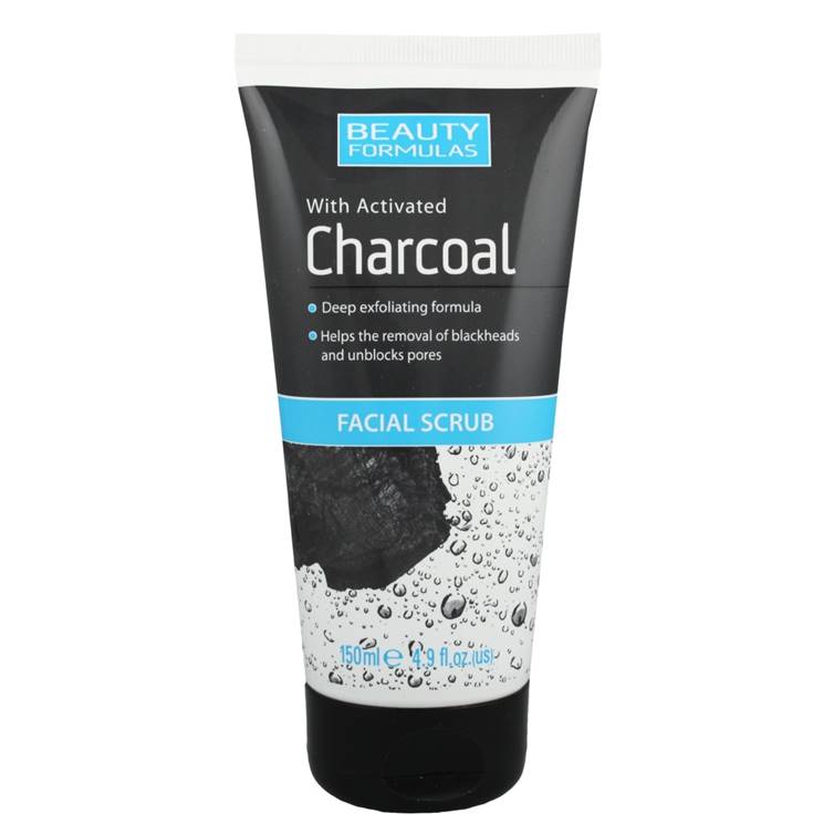 Beauty Formulas Charcoal Facial Scrub 150ml