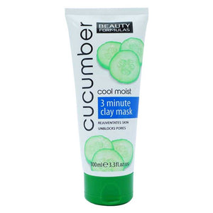 Beauty Formulas Cucumber Cool Moist 3 Minute Clay Mask 100ml