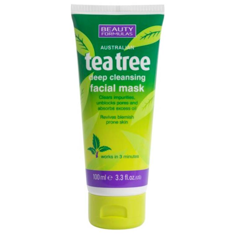 Beauty Formulas Tea Tree Deep Cleansing Facial Mask 100ml