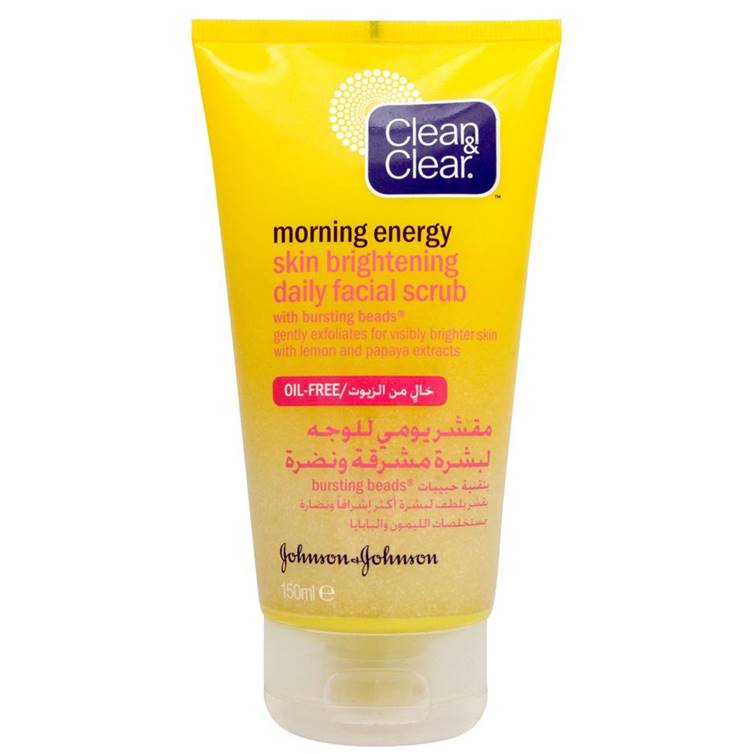Clean & Clear Morning Energy Skin Brightening Daily Facial Scrub 150ml