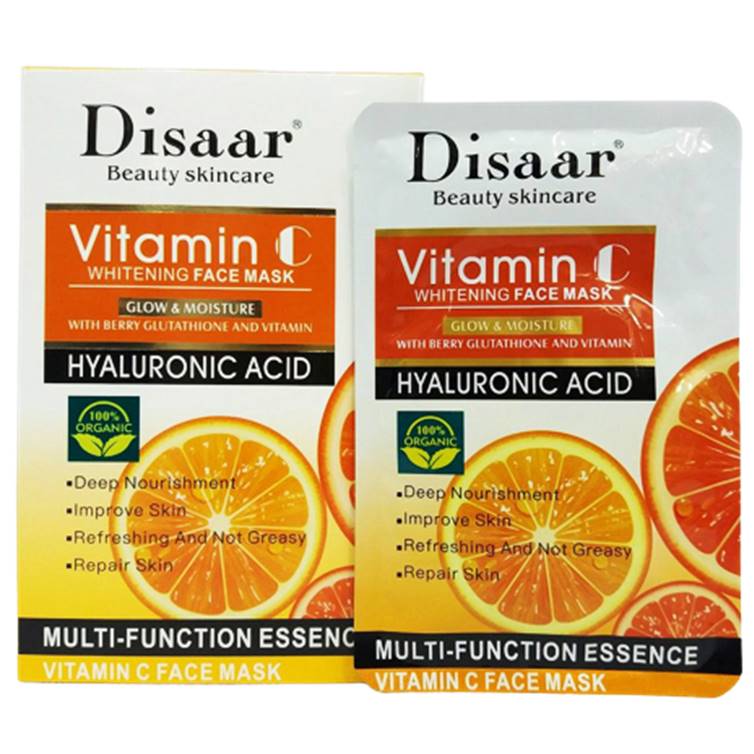 Disaar Vitamin C And Hyaluronic Acid Whitening Face Mask