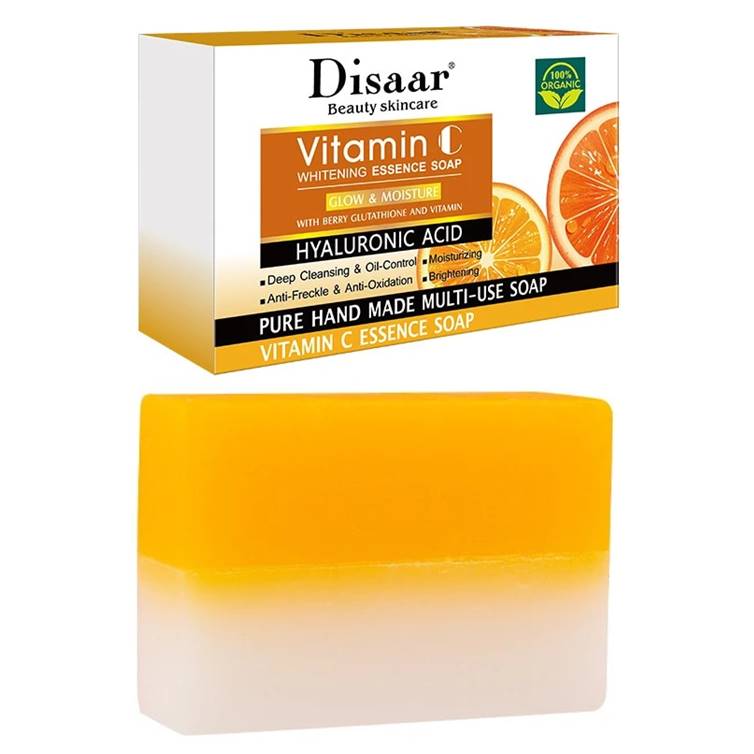 Disaar Vitamin C Whitening Essence Soap with Hyaluronic Acid