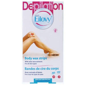 Eilovy Body Wax Strips with Lavender Extracts