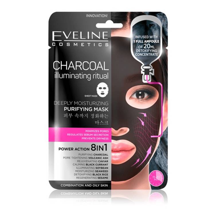 Eveline Charcoal Sheet Mask