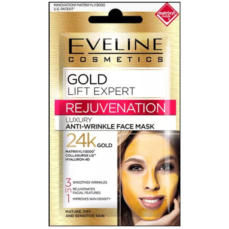 Eveline Gold Lift Expert Luxury Anti-Wrinkle Face Mask 24K Gold