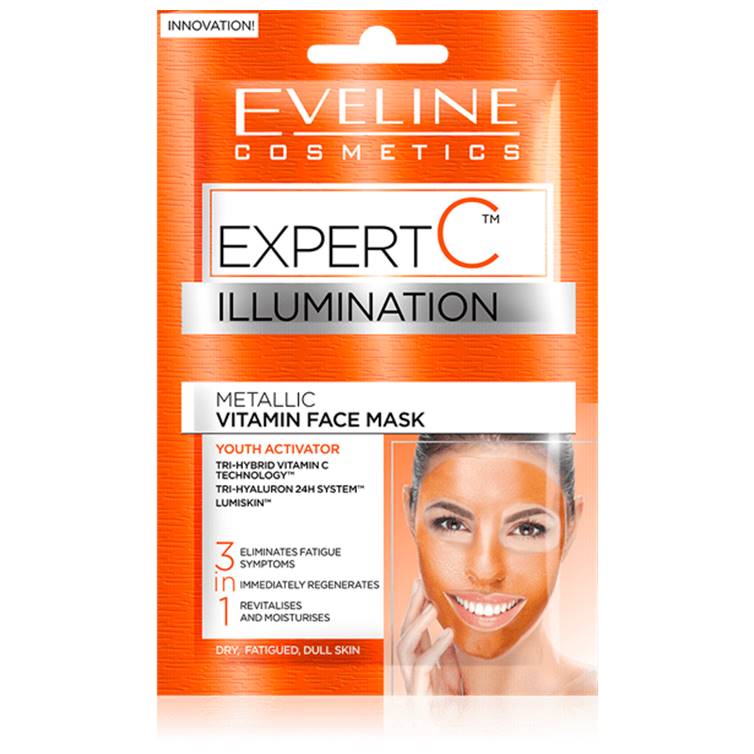 Eveline Illumination Metallic Vitamin Face Mask NEW