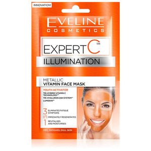 Eveline Illumination Metallic Vitamin Face Mask NEW