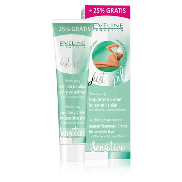 Eveline Just Epil Moisturizing Depilatory Cream for Sensitive Skin 125ml
