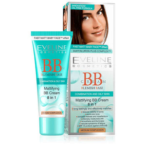 Eveline Mattifying 8 in 1 BB Cream Light 40ml