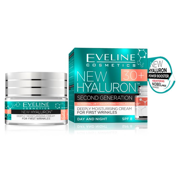 Eveline New Hyaluron Second Generation 30+ Deeply Moisturizing Cream (First Wrinkles) 50ml