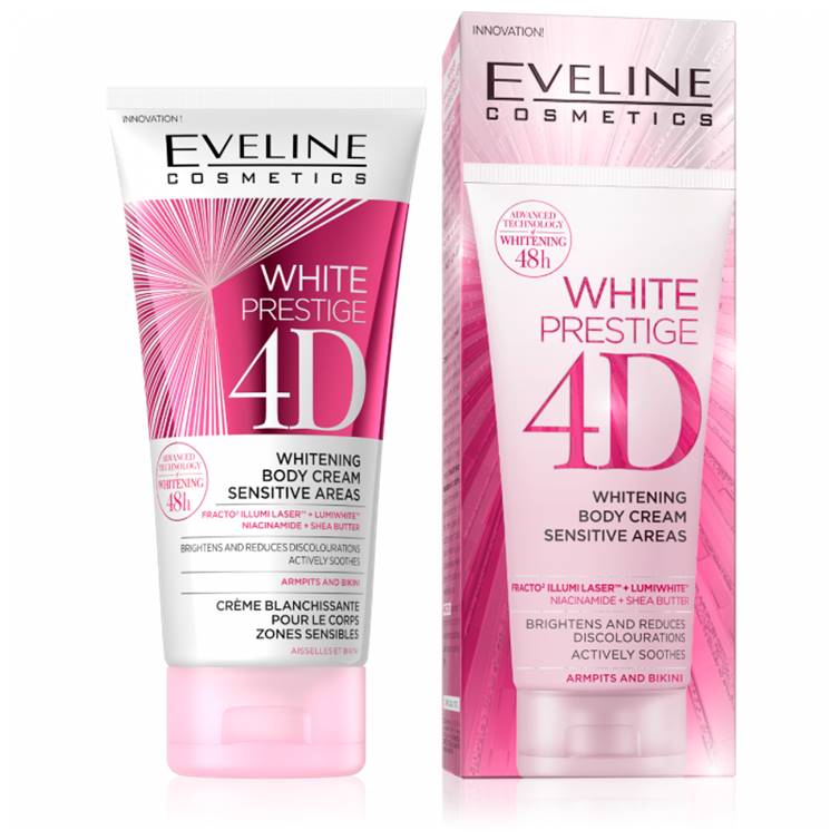 Eveline White Prestige 4D Body Cream Sensitive Areas 100ml