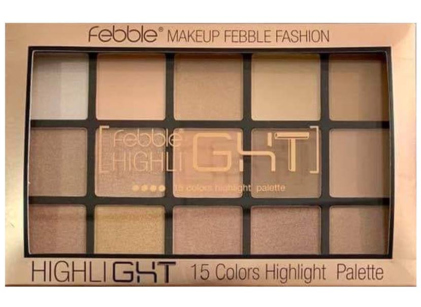 Febble 15 Color Highlight & Contour Palette