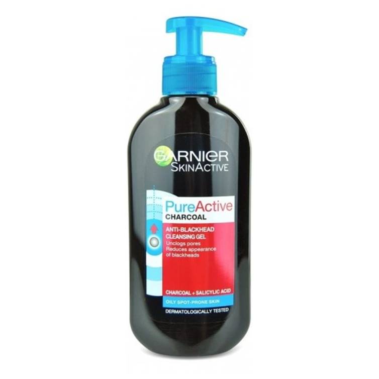 Garnier Pure Active Anti-Blackhead Charcoal Cleansing Gel Wash