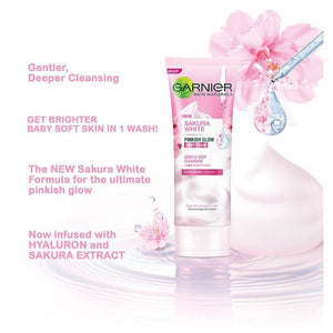 Garnier Sakura White Pinkish Glow Foam 100ml