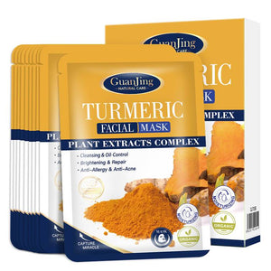 Guanjing Turmeric Plant Extracts Complex brightening Facial Mask