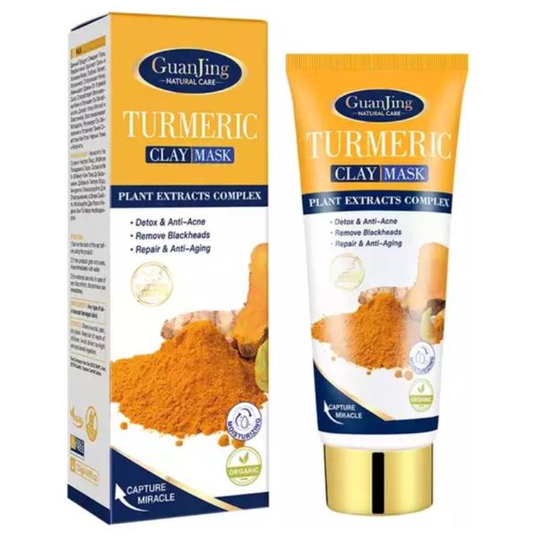 Guanjing Turmeric Plant Extracts Complex brightening Clay Mask