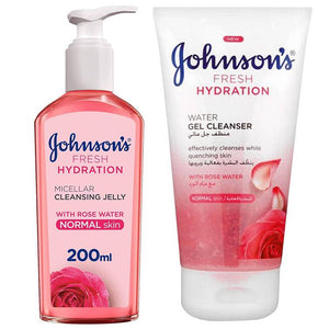 Johnsons Fresh Hydration Micellar Cleansing Jelly & Water Gel Cleanser Bundle