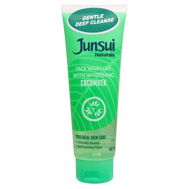 Junsui Naturals Face Wash Gel with Whitening Cucumber 100gm