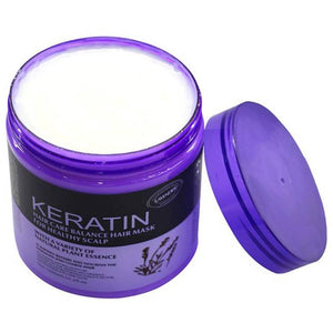 Keratin Hair Care Balance Hair Mask for Healthy Scalp Lavender 500ml