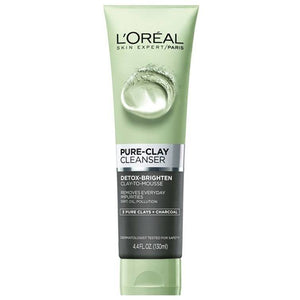 L'Oreal Pure Clay Charcoal Detoxifying Face Wash Black 150ml