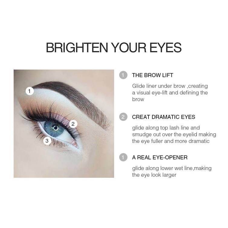 MENOW Soft Eyeliner Pencil White