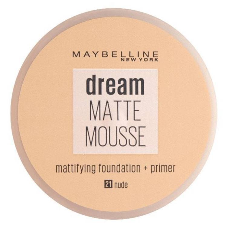 Maybelline Dream Matte Mousse Foundation + Primer Nude