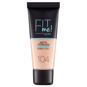 Maybelline Fit Me Matte & Poreless Foundation 104 Soft Ivory