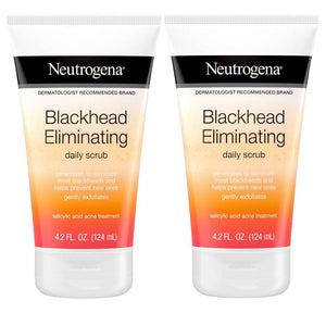 Neutrogena Blackhead Eliminating Facial Scrub 150ml Bundle