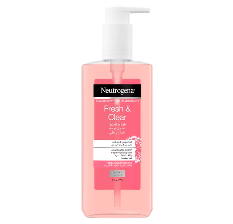 Neutrogena Fresh & Clear Pink Grapefruit Facial Wash 200ml