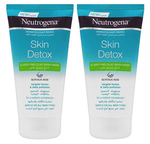 Neutrogena Skin Detox 2-In-1 Clay Wash Mask 150ml Bundle