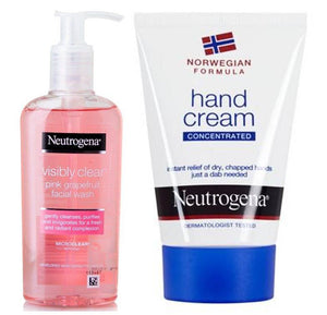 Neutrogena Visibly Clear Pink Grapefruit Facial Wash & Formula Hand Cream