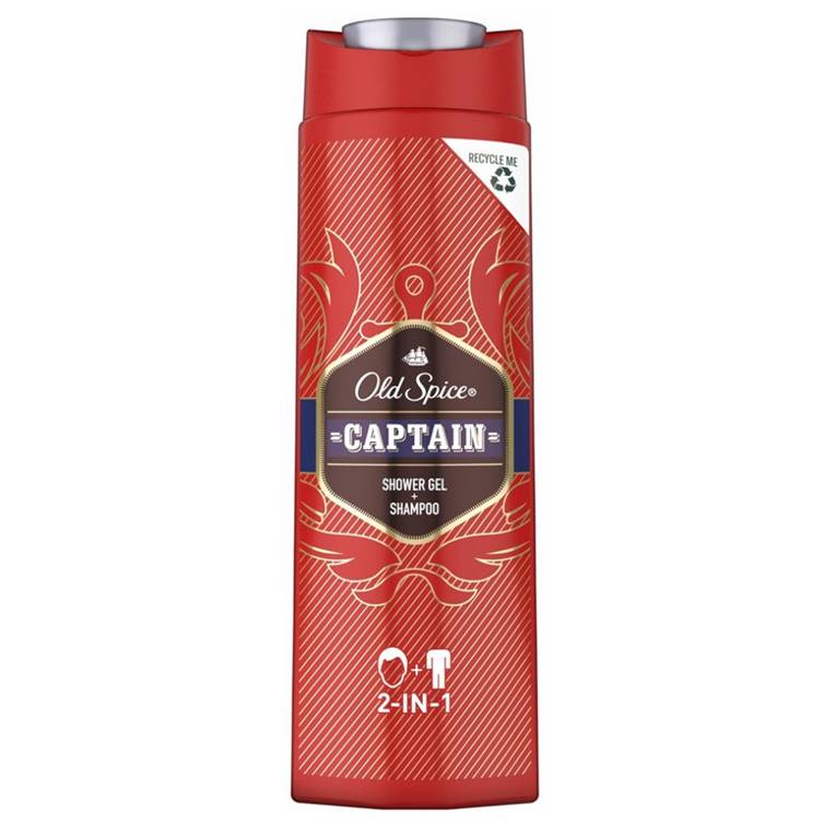 Old Spice Captain Shower Gel & Shampoo 400ml