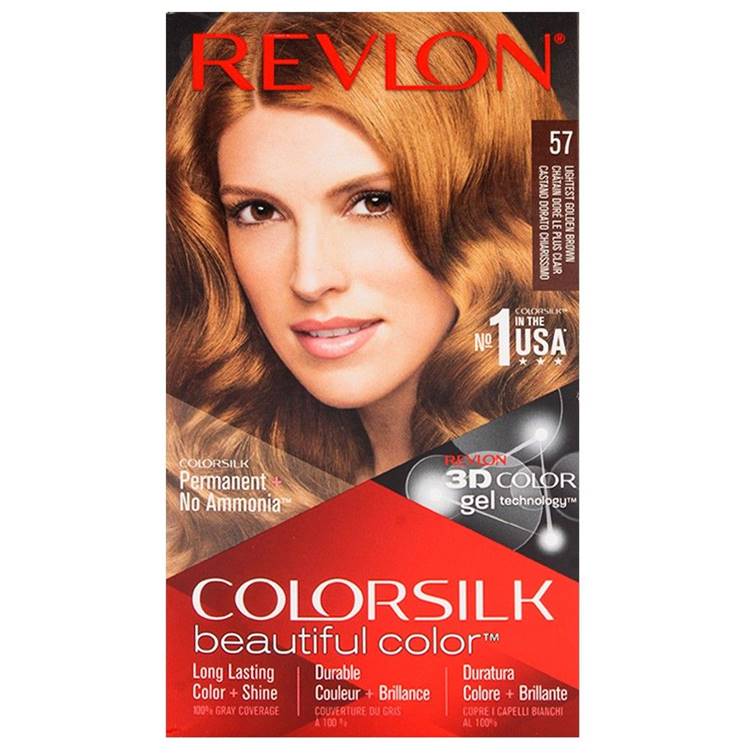 Revlon Colorsilk Hair Color 57 Lightest Golden Brown