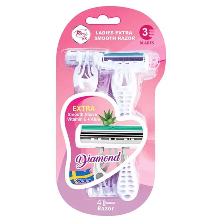 Rivaj Ladies Extra Smooth Diamond Razor (3 Blades) - Urban Beauty