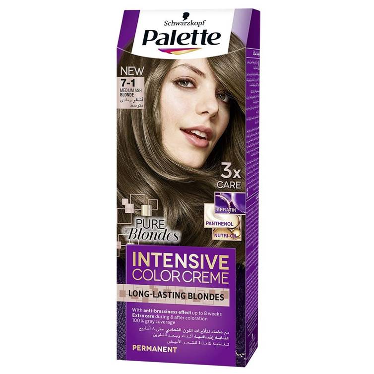 Schwarzkopf Palette Intensive Color Creme 7-1 Medium Ash Blonde