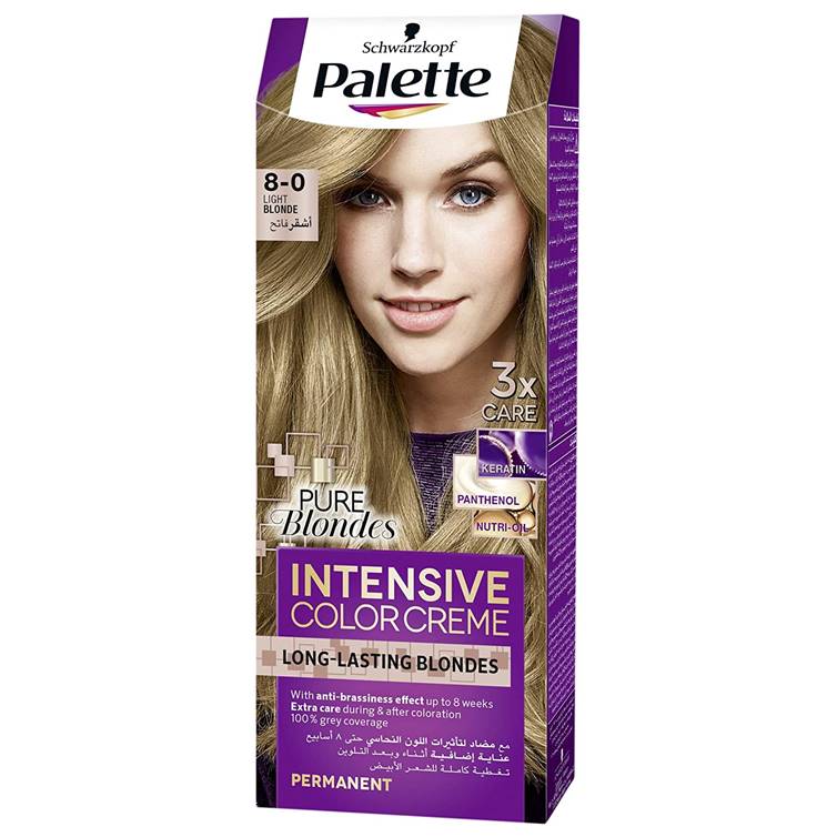 Schwarzkopf Palette Intensive Color Creme 8-0 Light Blonde